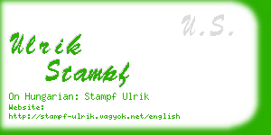 ulrik stampf business card